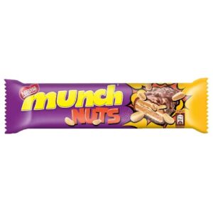 Nestle Munch Nuts Chocolate Coated Crunchy Wafer Bar